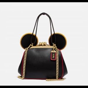 NWT COACH Disney Mickey Kisslock Bag 4720